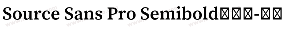 Source Sans Pro Semibold手机版字体转换